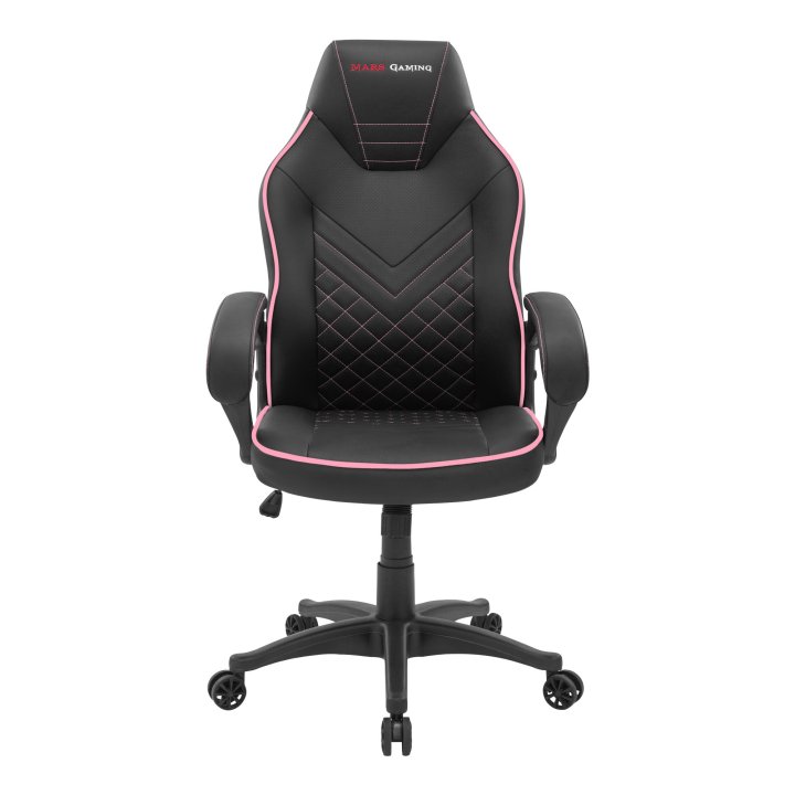 Silla Gamer Mars Gaming Mgcx One Negra Con Detalle Linea Rosa Transpirable Air-tech Pro Piston Clase 4 Ruedas Xl 65mm