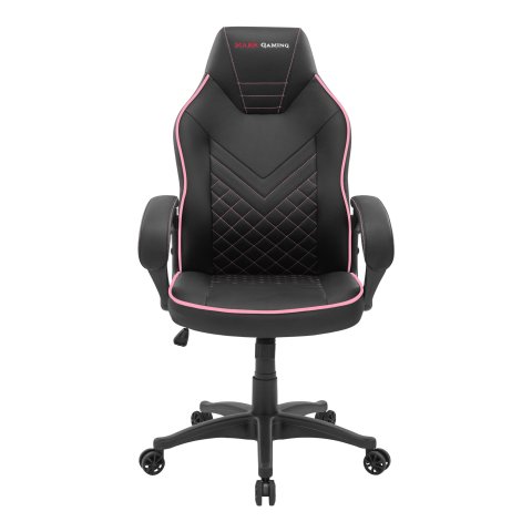 Silla Gamer Mars Gaming Mgcx One Negra Con Detalle Linea Rosa Transpirable Air-tech Pro Piston Clase 4 Ruedas Xl 65mm