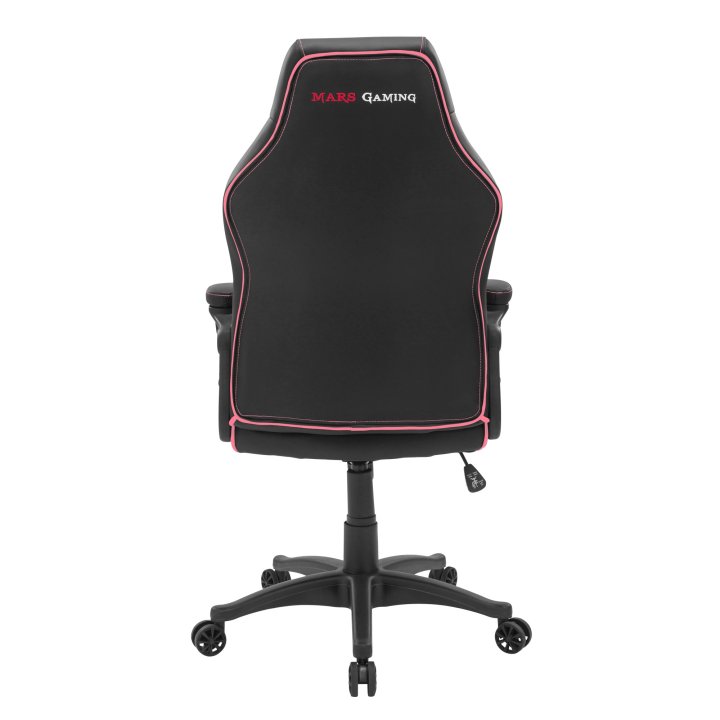 Silla Gamer Mars Gaming Mgcx One Negra Con Detalle Linea Rosa Transpirable Air-tech Pro Piston Clase 4 Ruedas Xl 65mm