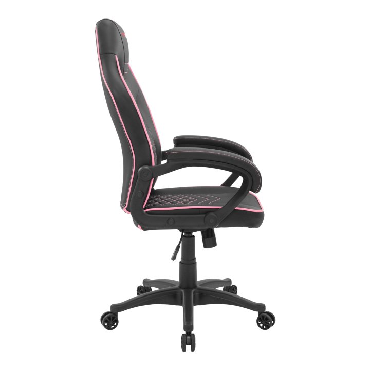 Silla Gamer Mars Gaming Mgcx One Negra Con Detalle Linea Rosa Transpirable Air-tech Pro Piston Clase 4 Ruedas Xl 65mm