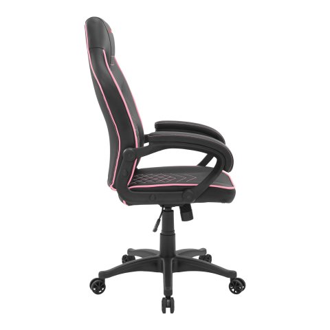 Silla Gamer Mars Gaming Mgcx One Negra Con Detalle Linea Rosa Transpirable Air-tech Pro Piston Clase 4 Ruedas Xl 65mm