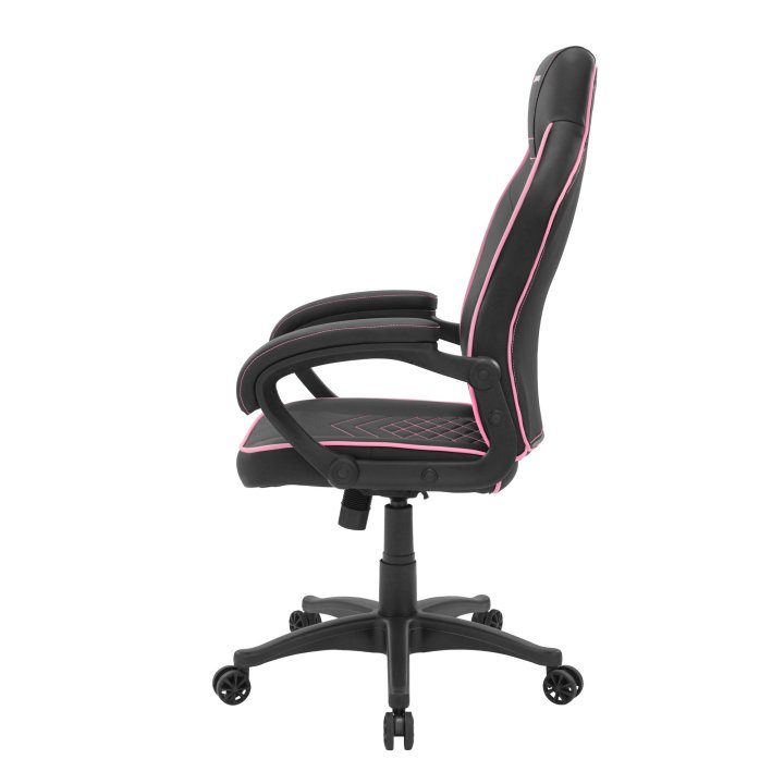 Silla Gamer Mars Gaming Mgcx One Negra Con Detalle Linea Rosa Transpirable Air-tech Pro Piston Clase 4 Ruedas Xl 65mm