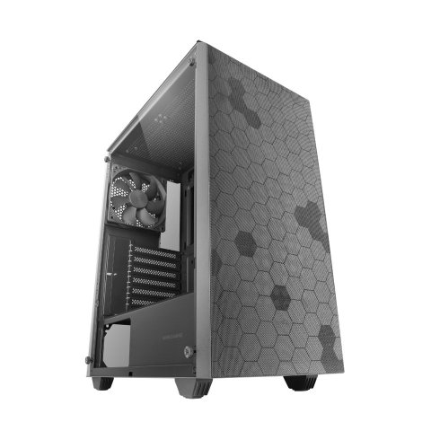 Caja Atx Semitorre Gaming Mars Gaming Mcq3 Negra Lateral Cristal Templado Doble Rejilla Magnetica Doble Camara Vent 120mm Fdb