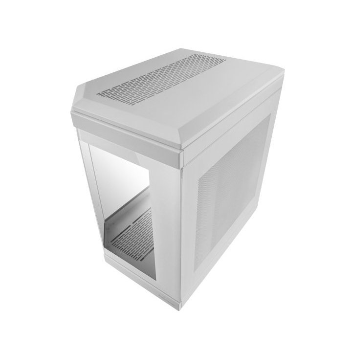 Caja Atx Semitorre Gaming Mars Gaming Mc3t Color Azul Vista Panoramica 3 Paneles De Cristal Templado 3 Slots Pci Verticales U