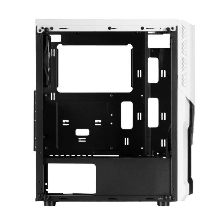 Caja Atx Semitorre Gaming Mars Gaming Mc-x2 White Frontal En Acero Ventiladores Frgb Sin Fuente De Alimentacion