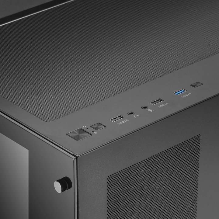 Caja E-atx Torre Gaming Mars Gaming Mcv3 Black Xxl Premium Custom Doble Ventana De Cristal Templado Sin Fuente De Alimentacio