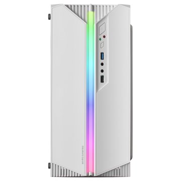 Caja Microatx Gaming Mars Gaming Mc-s1 White Frontal Argb Ventilador Traser Frgb Ventana Lateral Sin Fuente De Alimentacion 2