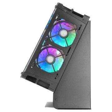 Caja Microatx Gaming Mars Gaming Mcb Black Diseño Custom Premium Sistema Modular Sin Fuente De Alimentacion 2