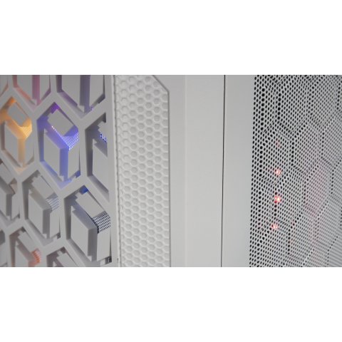 Caja Microatx Gaming Mars Gaming Mcmesh White Diseño Compacto Frontal Mesh Con 3 Ventiladores De 120mm Ventalas Laterales Dis