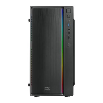 Caja Microatx Gaming Mars Gaming Mcm Black Frontal Linea Rgb Ventana Lateral Total Usb3.0 + Usb 2.0 Sin Fuente De Alimentacio 2