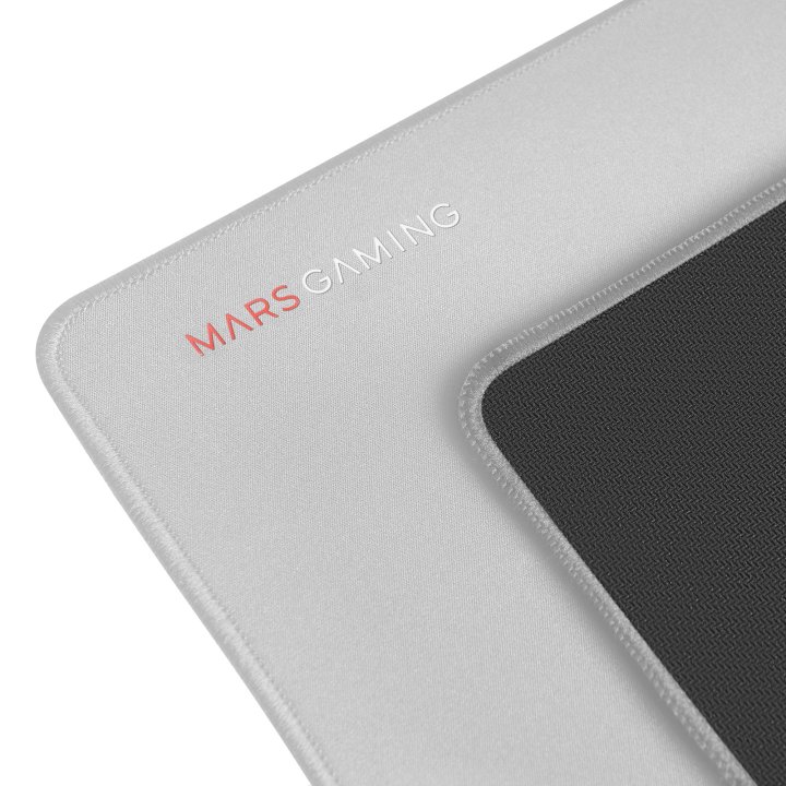 Alfombrilla Mars Gaming Mmpxl Silver 800x300mm Doble Capa De Nanotejido Y Goma Natural