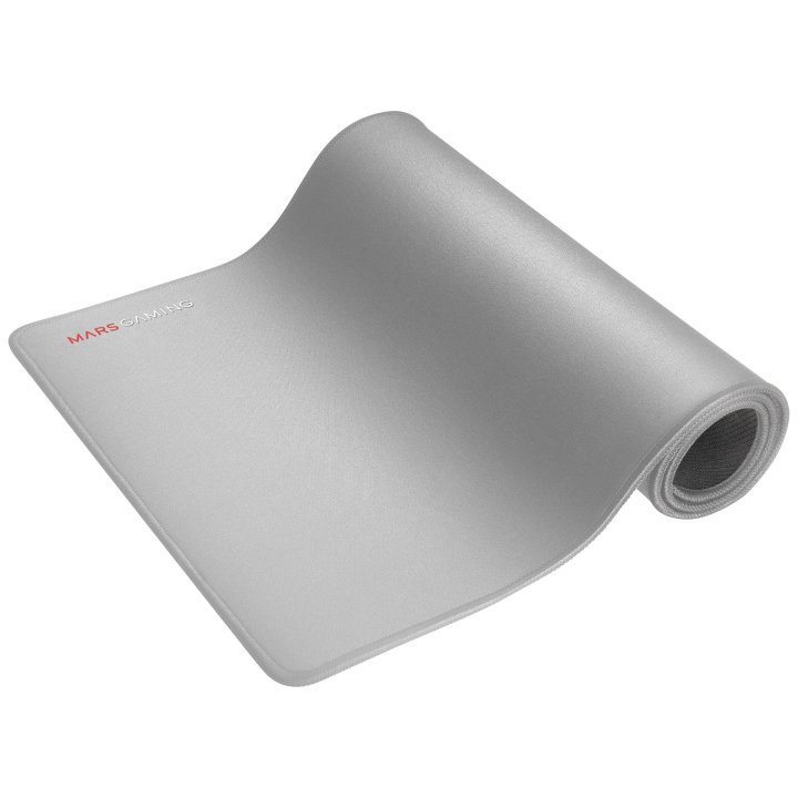 Alfombrilla Mars Gaming Mmpxl Silver 800x300mm Doble Capa De Nanotejido Y Goma Natural