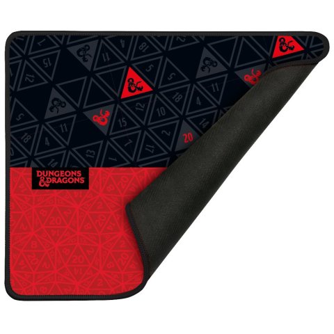 Alfombrilla Gaming Konix Dungeons And Dragons Roja Y Negra 320x270mm Kx-dnd-mp-roll-pc