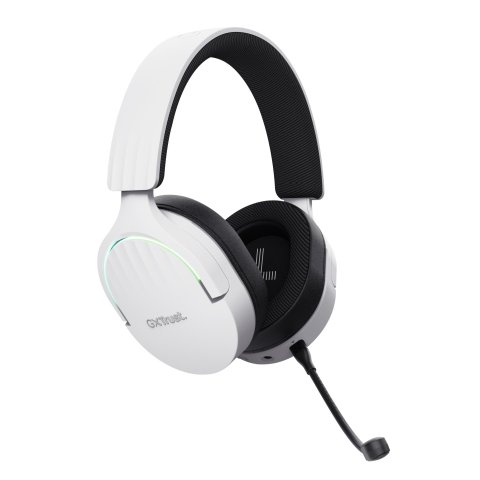 Headset Bluetooth Trust Gaming Fayzo Gxt 491 Blanco 25304 Bt Y Usb 2.4ghz Microfono Desmontable Y Flexible Carga Usb-c Contro