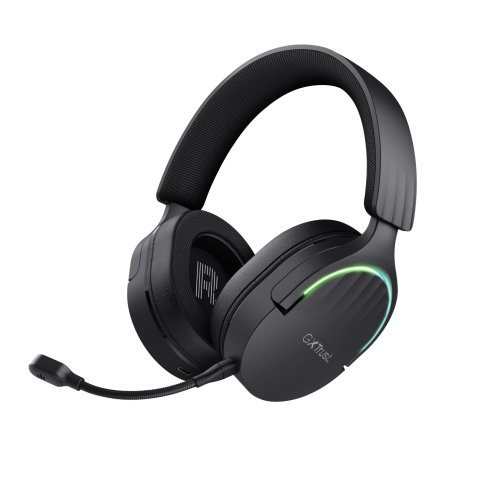 Headset Bluetooth Trust Gaming Fayzo Gxt 491 Negro 24901 Bt Y Usb 2.4ghz Microfono Desmontable Y Flexible Carga Usb-c Control