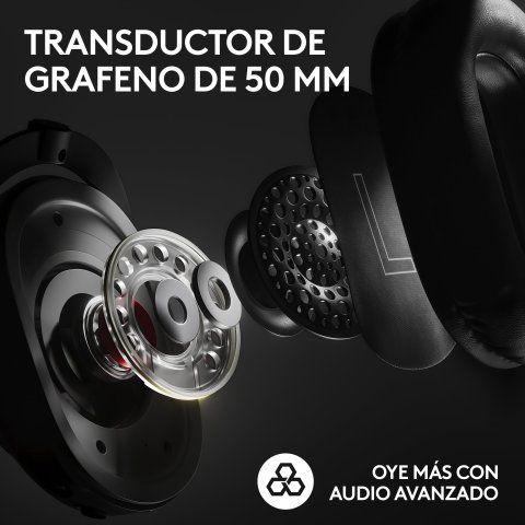 Headset Logitech Wireless Gaming Pro X 2 Lightspeed Black P n  981-001263