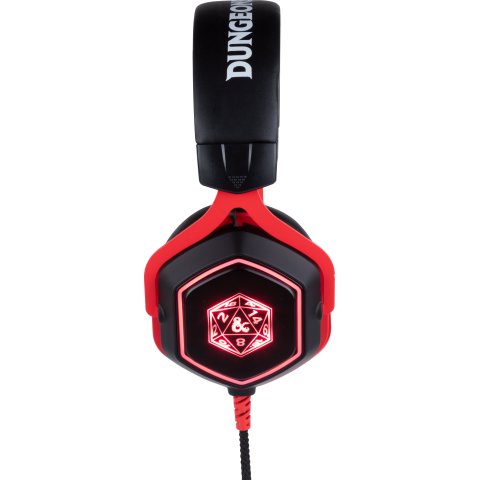 Headset Konix Dungeons And Dragons 7.1 D20 Micro Flexible Multiplataforma Kx-dnd-gh-r20-pc