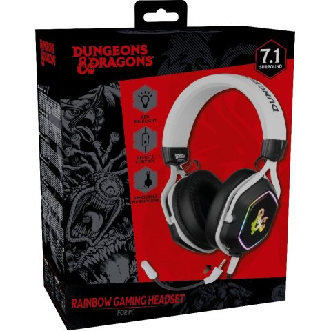 Headset Konix Dungeons And Dragons 7.1 Rainbow Micro Flexible Multiplataforma Kx-dnd-gh-rbw-pc