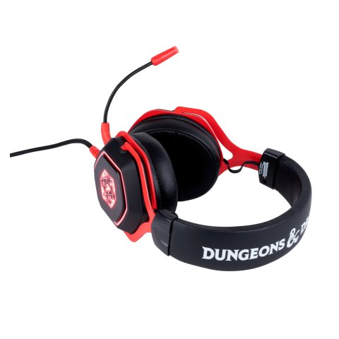 Headset Konix Dungeons And Dragons 7.1 D20 Micro Flexible Multiplataforma Kx-dnd-gh-r20-pc