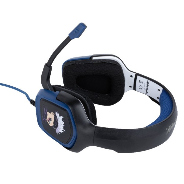 Headset Konix Jujutsu Kaisen 40mm Neodimio Micro Flexible Multiplataforma Kx-juju-gh-univ