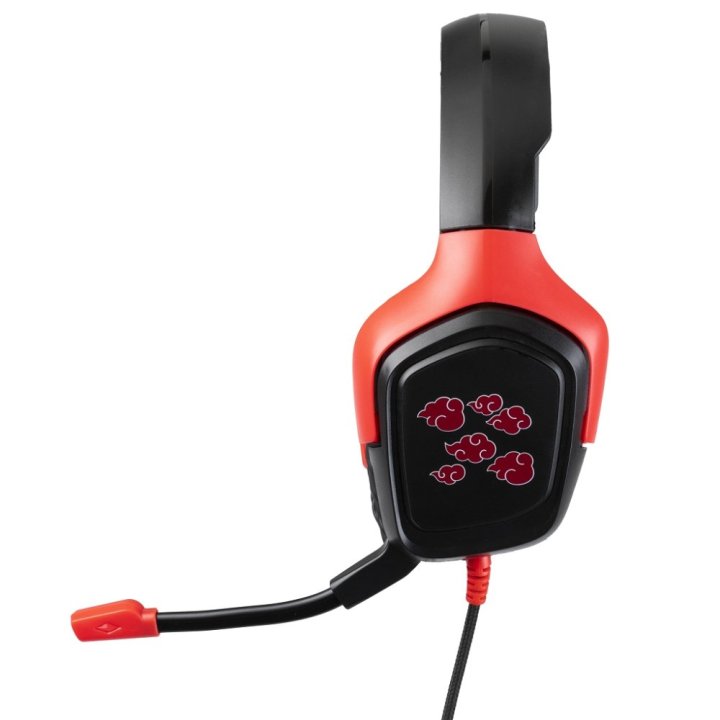 Headset Konix Naruto Akatsuki 40mm Neodimio Micro Flexible Multiplataforma Kx-gh-cloud-bk
