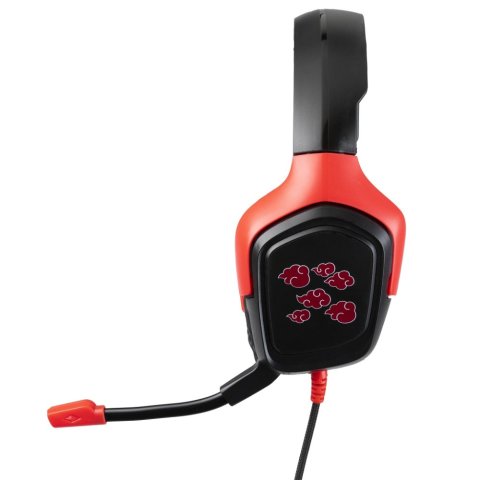Headset Konix Naruto Akatsuki 40mm Neodimio Micro Flexible Multiplataforma Kx-gh-cloud-bk