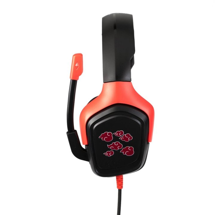 Headset Konix Naruto Akatsuki 40mm Neodimio Micro Flexible Multiplataforma Kx-gh-cloud-bk