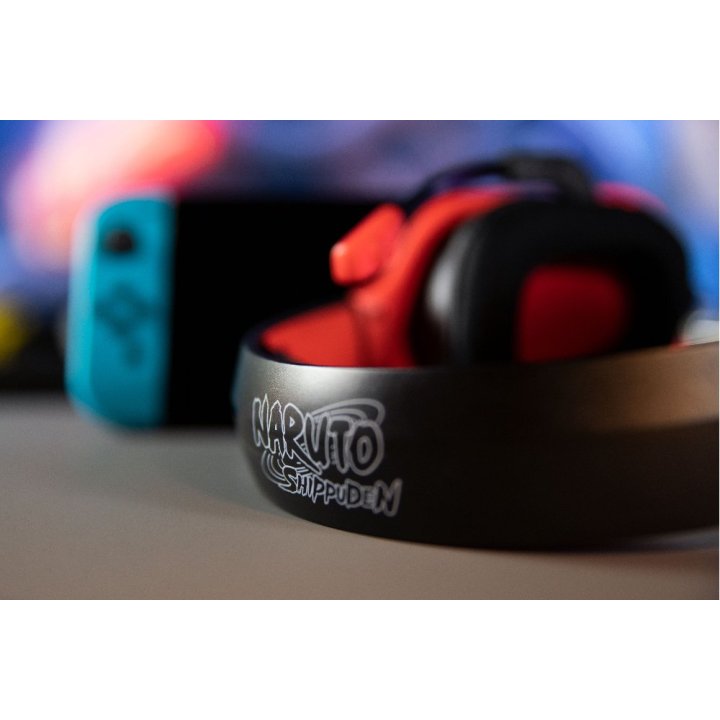 Headset Konix Naruto Akatsuki 40mm Neodimio Micro Flexible Multiplataforma Kx-gh-cloud-bk