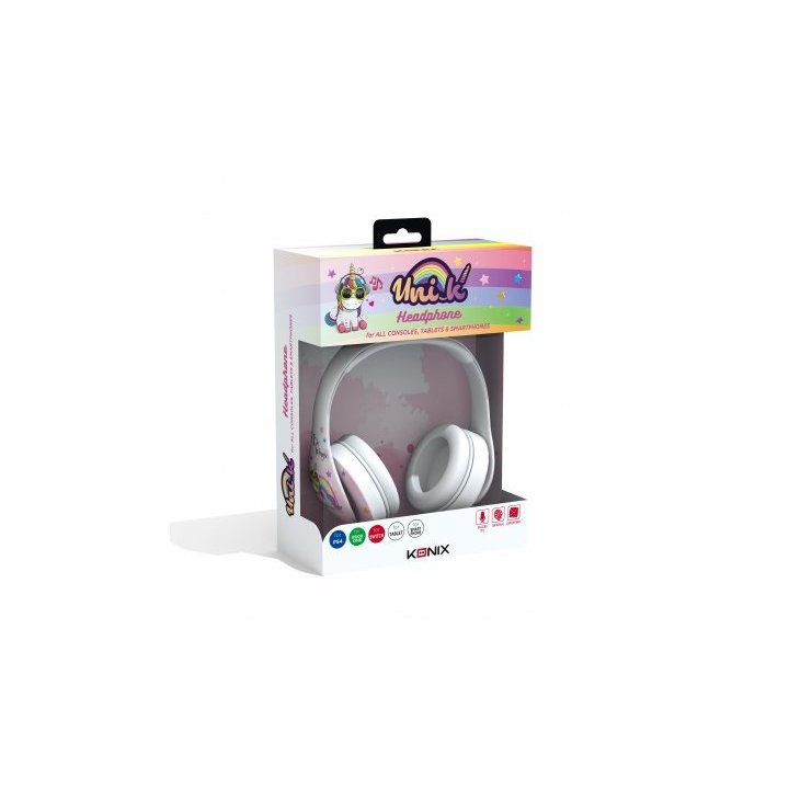 Headset Konix Unik Magic 50mm Neodimio Micro Integrado Cable 1,2m Clavija 3.5mm Kx-gh-unik-magic