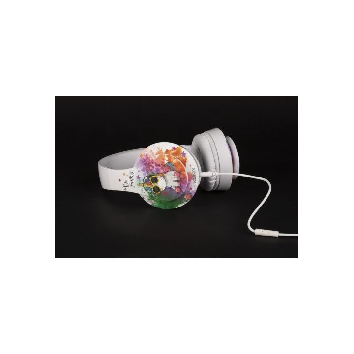 Headset Konix Unik Funky 50mm Neodimio Micro Integrado Cable 1,2m Clavija 3.5mm Kx-gh-unik-funky