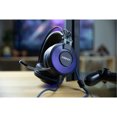Headset Konix Ps4 Ps-700 7.1 50mm Neodimio Micro Flexible Compatible Con Pc   Smartphone   Tablet Kx-gh-ps7-p4