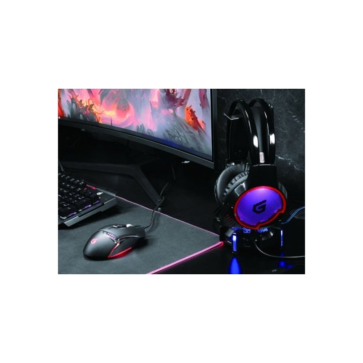 Headset Gaming 7.1 Athan01b Compatible Pc, Ps3, Ps4 Luces Led Conceptronic