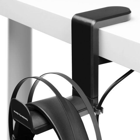 Soporte De Auriculares Mars Gaming Mhh Con Pasador Para Cable Y Rotacion De 360º