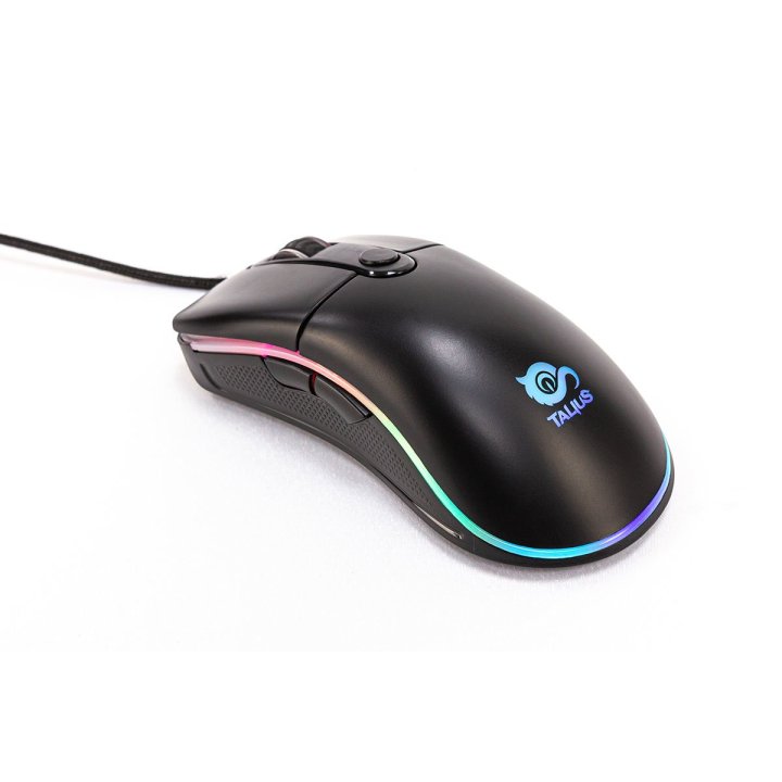 Mouse Talius Gaming Rgb Skyray 4000dpi 6 Botones Iluminacion Rgb Color Negro Mate