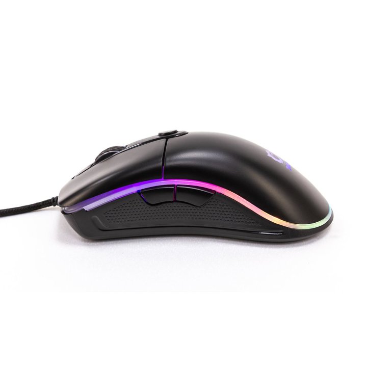 Mouse Talius Gaming Rgb Skyray 4000dpi 6 Botones Iluminacion Rgb Color Negro Mate