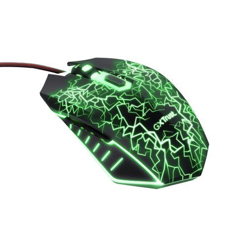 Mouse Trust Gaming Gxt 105x Izza Iluminacion Led 4000 Dpi 6 Botones 24618