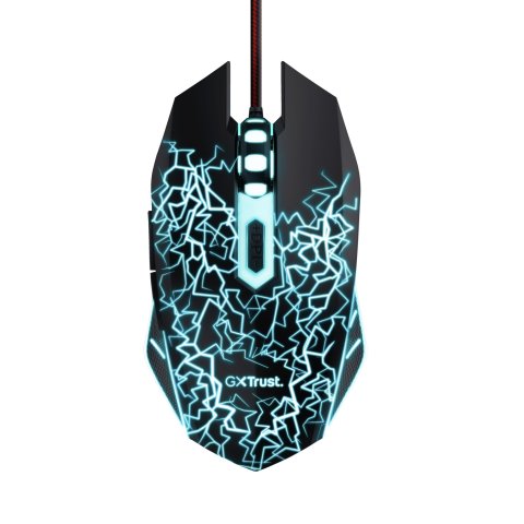 Mouse Trust Gaming Gxt 105x Izza Iluminacion Led 4000 Dpi 6 Botones 24618