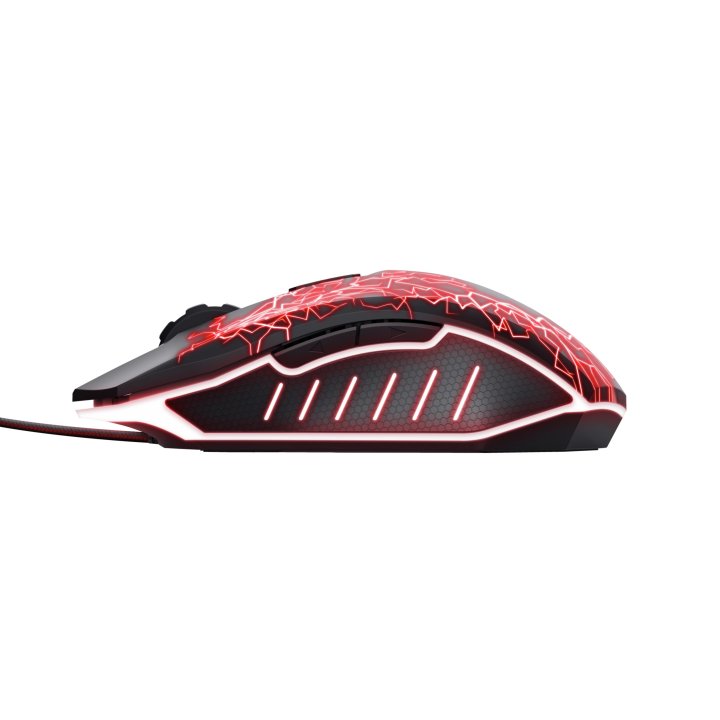 Mouse Trust Gaming Gxt 105x Izza Iluminacion Led 4000 Dpi 6 Botones 24618