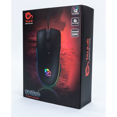 Mouse Talius Gaming Rgb Spitfire 12000dpi Usb