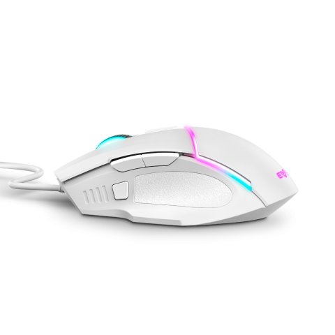 Mouse Energy Sistem Gaming Rgb Esg M2 Sniper-ninja Color Blanco 8 Botones Configurables Huano Aceleracion 22g Iluminacion Rgb