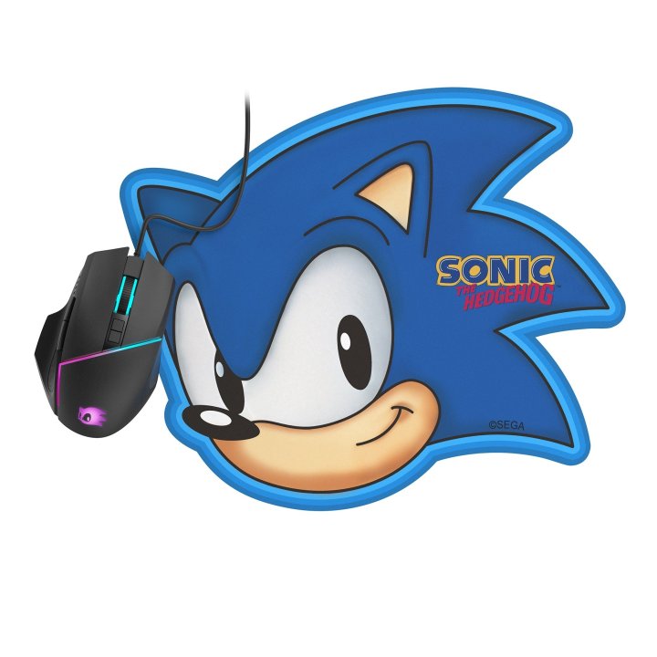Mouse Energy Sistem Gaming Rgb Esg M2 Sonic 8botones Configurables Con Alfombrilla Dise¥o Sonic