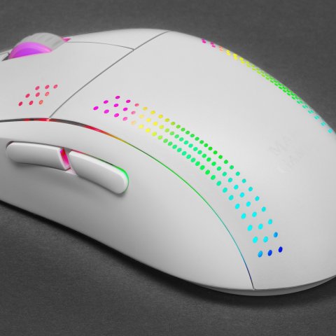 Mouse Mars Gaming Rgb Mmpro White Ambidiestro 32k Dpi Optica Pixart 3335pro 9 Botones 4 De Ellos Extraibles Switeches Mecanic