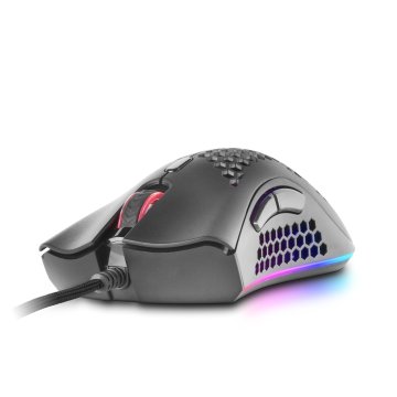 Mouse Mars Gaming Rgb Mmex Dise¥o Hive Black 50-32000 Dpi Pixart 3389pro Switch Superficie Perforada Iluminacion Rgb Chroma 2