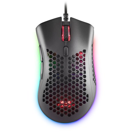 Mouse Mars Gaming Rgb Mmex Dise¥o Hive Black 50-32000 Dpi Pixart 3389pro Switch Superficie Perforada Iluminacion Rgb Chroma