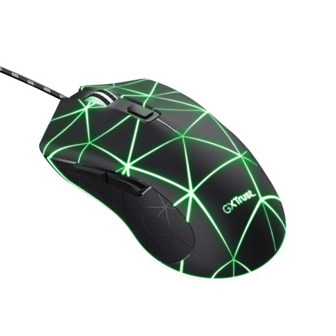 Mouse Trust Gaming Rgb Gxt 133 Locx Iluminacion Led 800-4000ppp Dpi 6 Botones Programables 22988