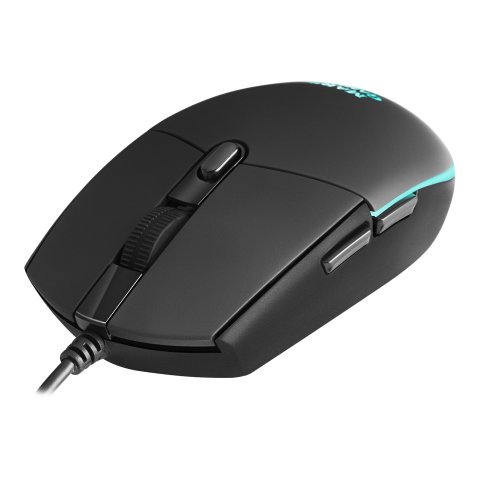 Mouse Mars Gaming Rgb Mmg Black 3200dpi 6 Botones Iluminacion Flow Switches Huano