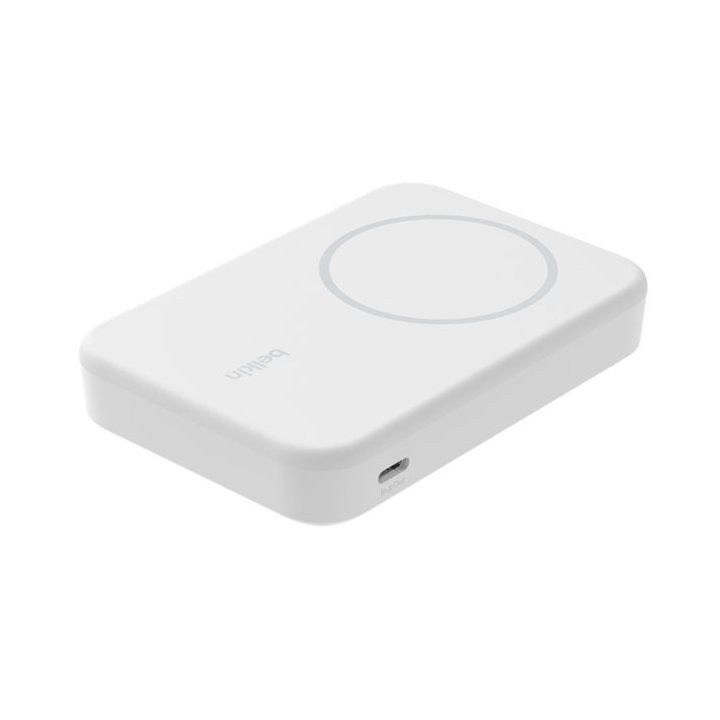 Base De Carga Inalambrica Belkin Bpd007btwh Magnetica 8000mah Con Qi2 De 15w Blanca