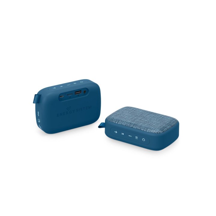 Altavoz Bluetooth Portable Energy Sistem Fabric Box 1+ Pocket Blueberry Bt 5.0 Tws Radio Fm Usb Aux Microsd Bateria 5h