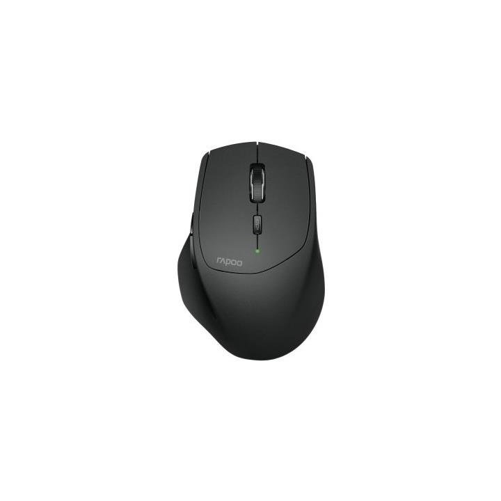 Mouse Rapoo Wireless Y Bluetooth Mt550 2.4g Ghz Bt 4.0 Usb 3.0 6 Botones 1600 Ppp Ajustable Negro Multi Mode