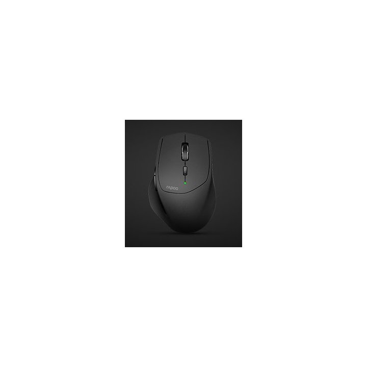 Mouse Rapoo Wireless Y Bluetooth Mt550 2.4g Ghz Bt 4.0 Usb 3.0 6 Botones 1600 Ppp Ajustable Negro Multi Mode